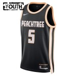 Maillot NBA Atlanta Hawks Dyson Daniels Nike 2025-26 City Edition Noir Swingman - Enfant